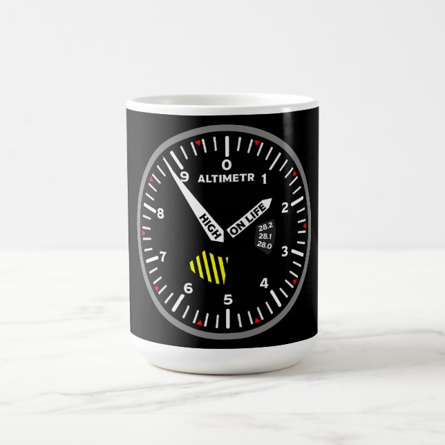 Mug Geek de l'aviation pilote Altimeter (Centre)