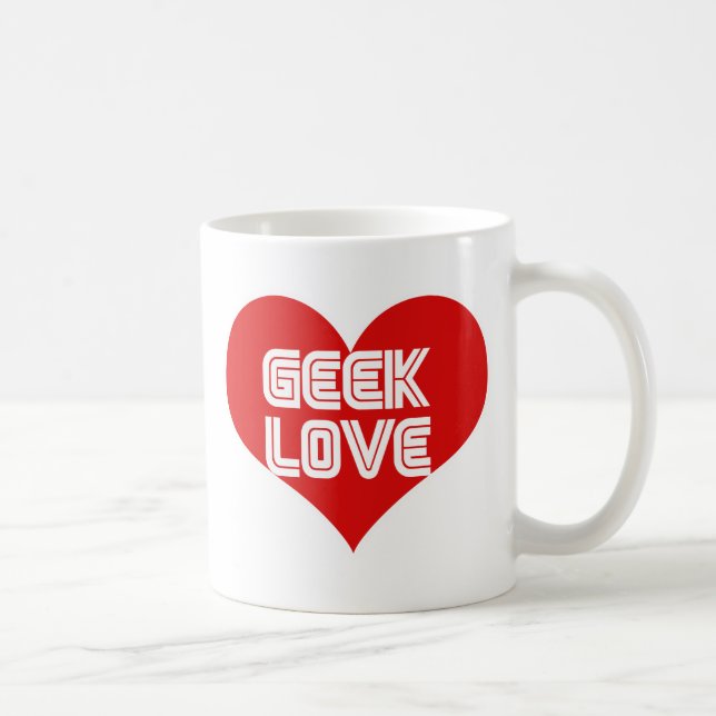 Mug Geek Love Valentines Day Heart (Droite)