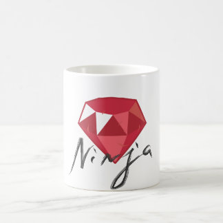 Mug Geek rouge de pierre gemme de Ninja