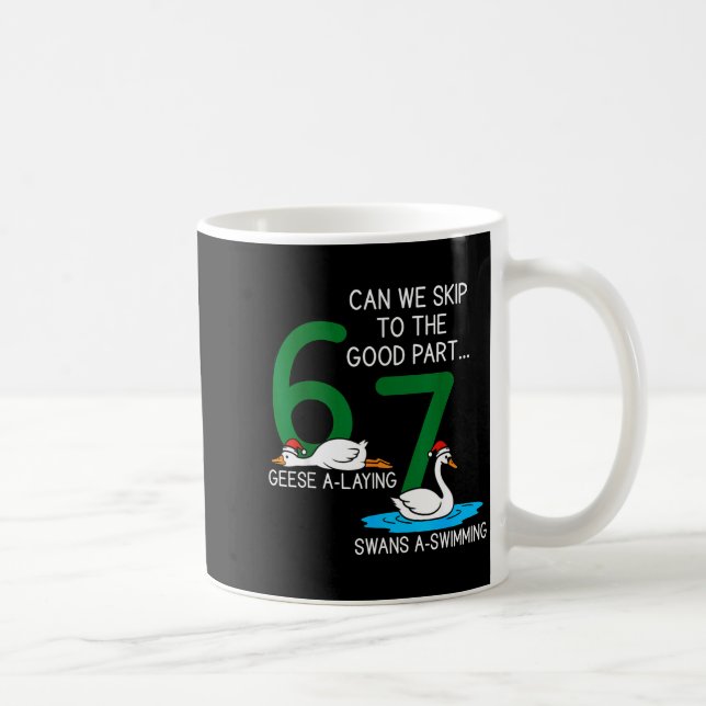 Mug Geese A Laying Swans A Swimming 67 Six Geese Seven (Droite)