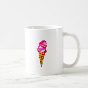 Mug gelée de crème glacée art alimentaire mignon