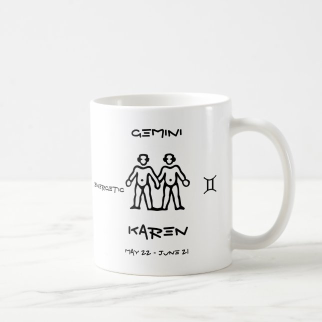 Mug Gémeaux personnalisés (Droite)