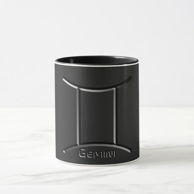 Mug GEMINI, Conception abstraite du signe zodiaque, (Centre)