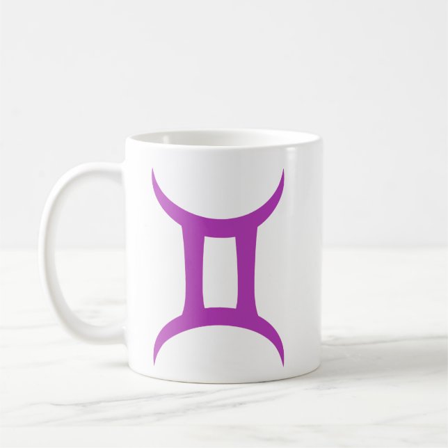 Mug Gemini en violet (Gauche)
