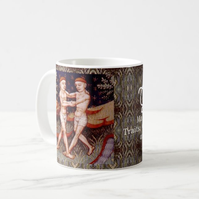 Mug Gemini Jumeaux Zodiac Signal Anniversaire (Devant gauche)