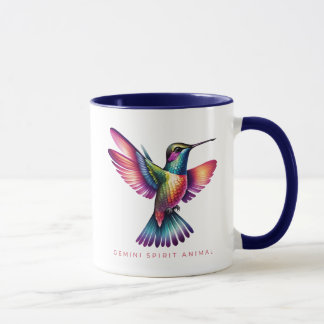 Mug Gemini Spirit Animal Hummingbird Alebrije Femme