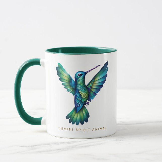 Mug Gemini Spirit Animal Hummingbird Alebrije Homme (Gauche)