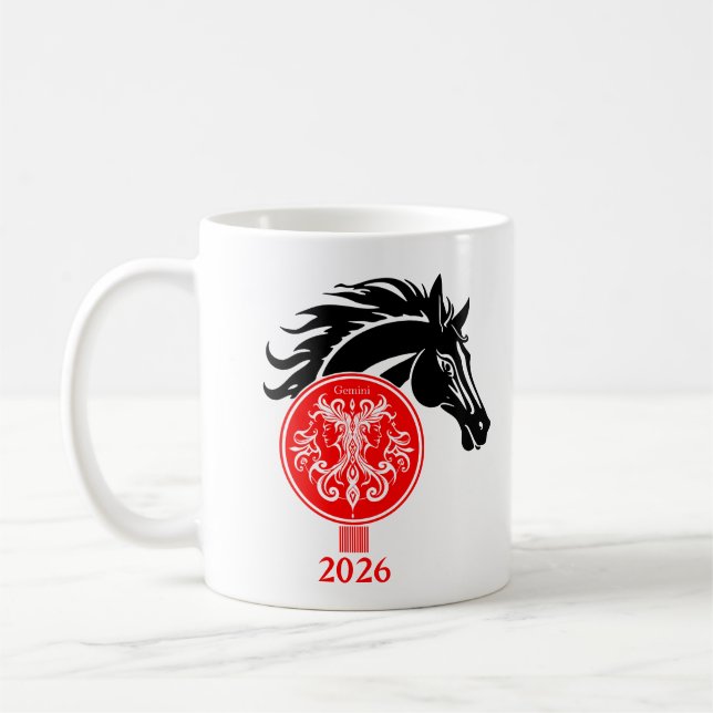 Mug Gemini x Année du Cheval 2026 (Gauche)