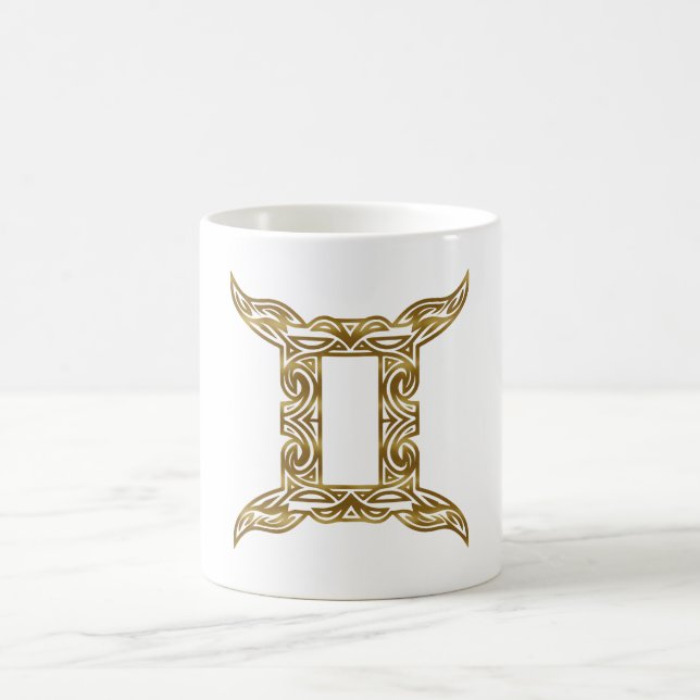 Mug Gemini Zodiac - Or Tribal (Centre)