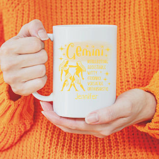 Mug Gemini Zodiac Traits personnalisés Horoscope