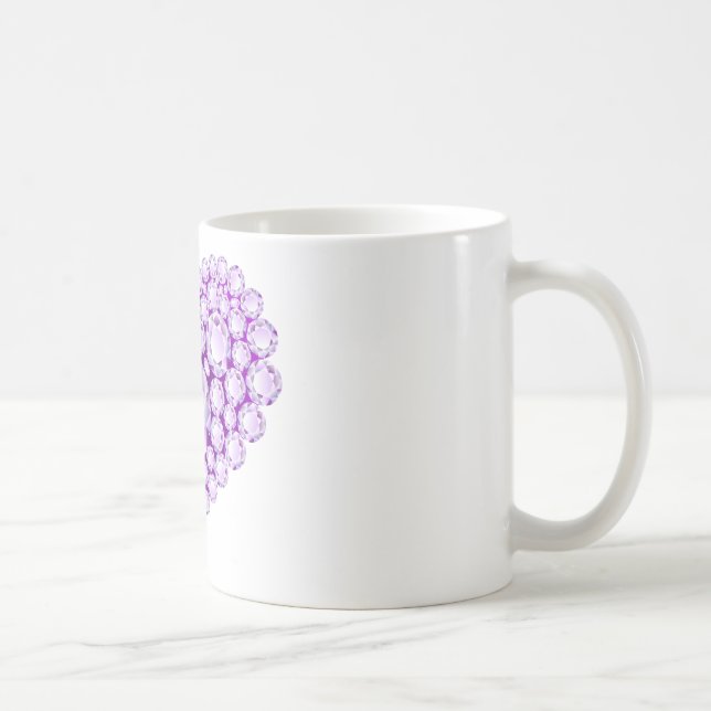 Mug Gemmes cardiaques d'méthyste (Droite)