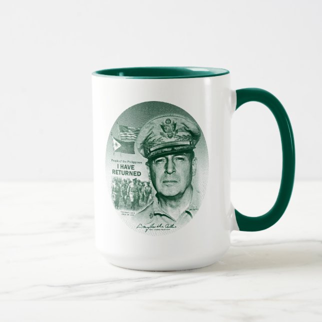 Mug Gen. MacArthur I sont retournés (la copie verte) (Droite)