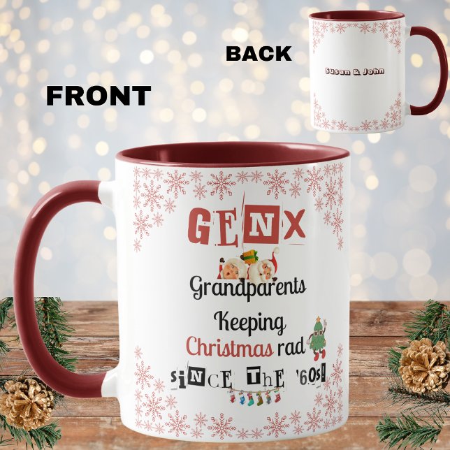 Mug Gen X Grands-parents Garder Noël en route depuis l (Créateur téléchargé)