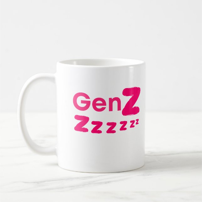 Mug Gen Zzzzz – Humour de Gen Z Endormi (Gauche)