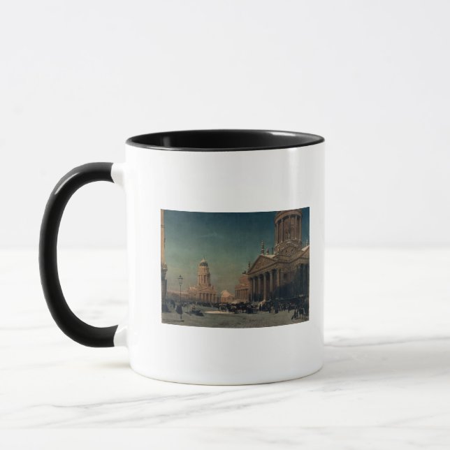 Mug Gendarmenmarkt en hiver, 1857 (Gauche)