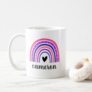 Mug Genderfluide Rainbow Personnalisé