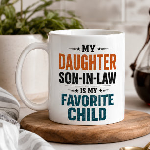 Mug Gendre Drôle Enfant Préféré