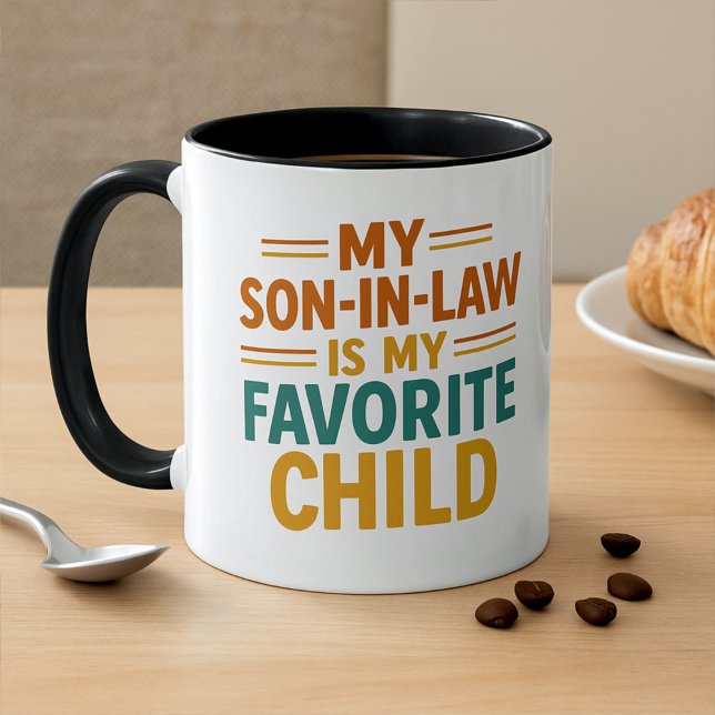 Mug Gendre drôle est l'enfant préféré  (Créateur téléchargé)