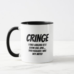 Mug GÊNE – J'ai ri faussement à une blague Zoom…