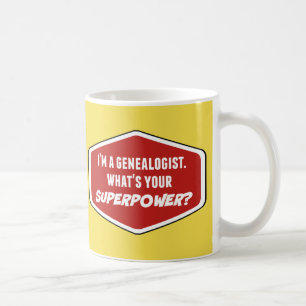 Mug Généalogiste Superpuissance Personnalisée Musique 