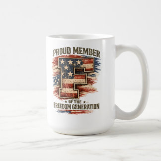 Mug Génération de la liberté - Membre fier Patriotique