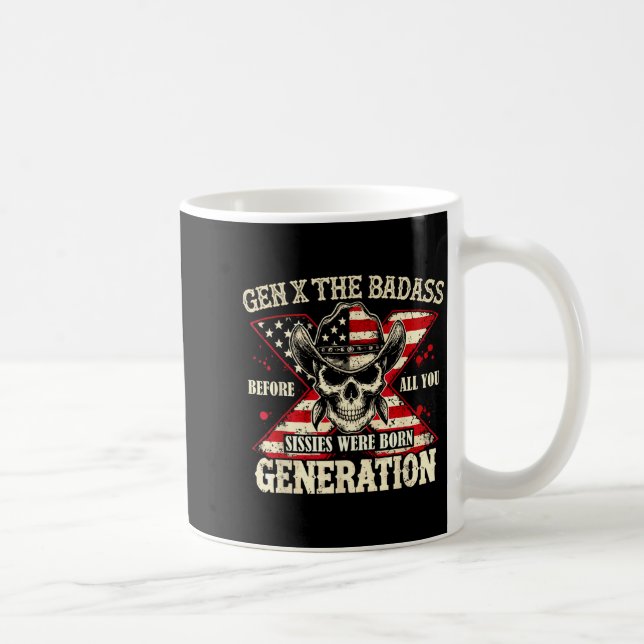 Mug Génération X La mauvaise génération Crâne Citation (Droite)