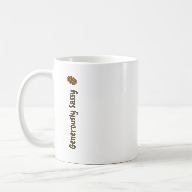 Mug Généreusement Sassy avec écrivains romanciers Café (Gauche)