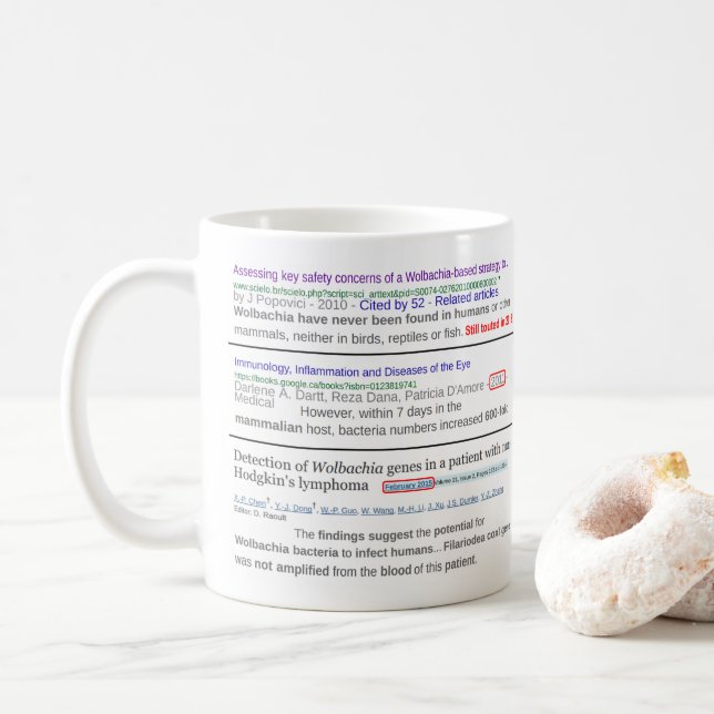 Mug Gènes de Wolbachia chez les humains et les mammifè (Avec donut)