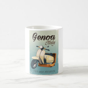 Mug Gênes Italie Pour un poster vintage de vacances