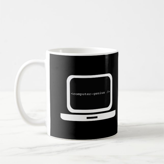 Mug Génie d'ordinateur (Gauche)