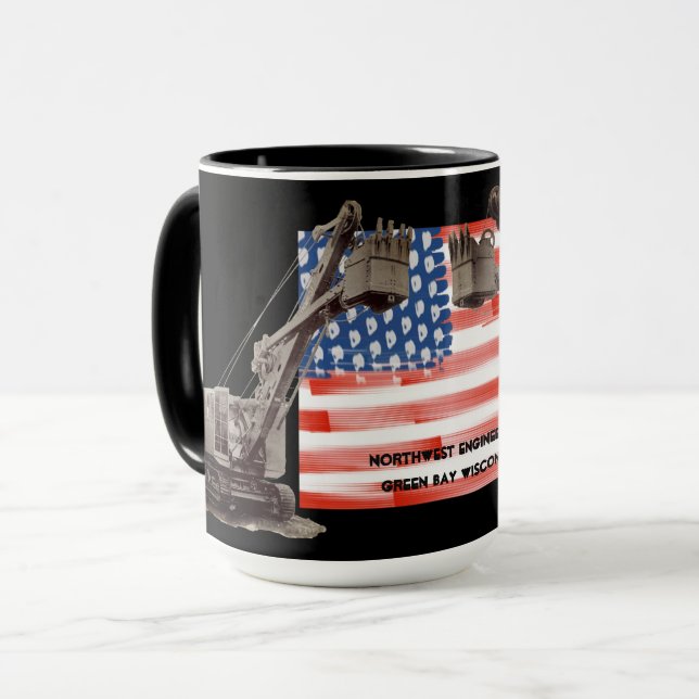 Mug Génie du Nord-Ouest Green Bay Wisconsin Grue (Devant gauche)