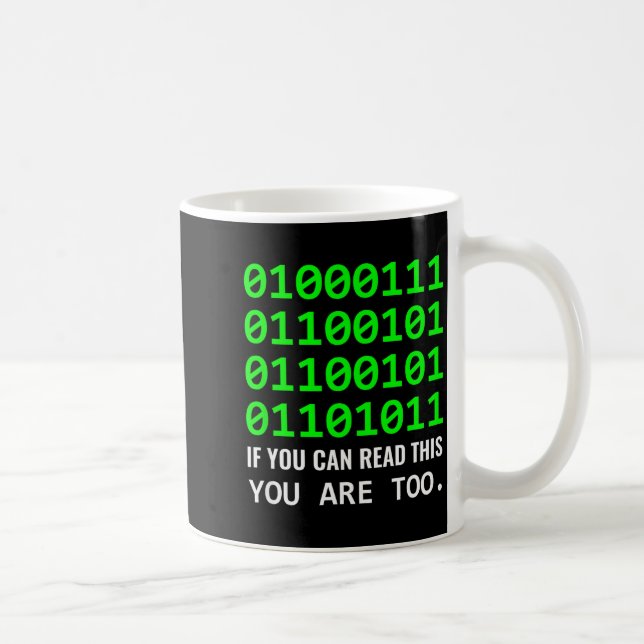 Mug Génie informatique Code binaire Développeur de log (Droite)