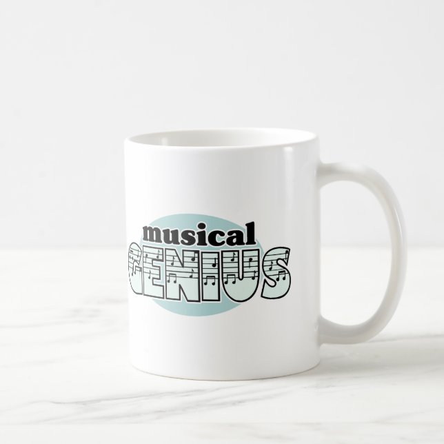 Mug Génie musical bleu (Droite)