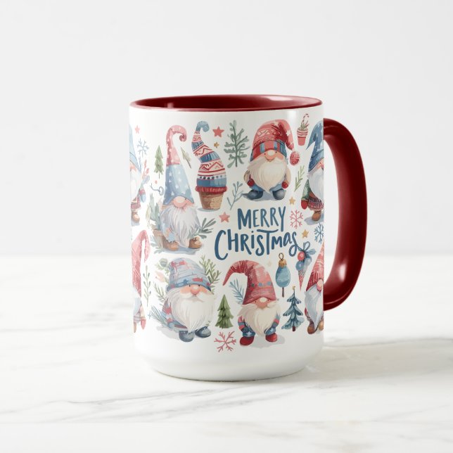 Mug Gens de Noël mignons et drôles (Devant droit)
