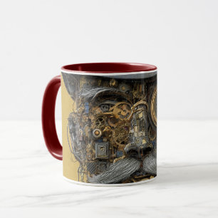 Mug Gentleman Mécanique Steampunk