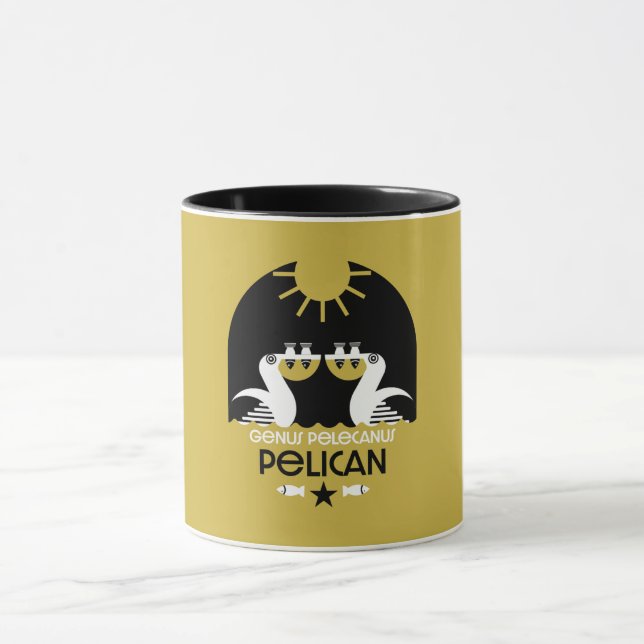 Mug Genus Pelecanus Bird Art (Centre)