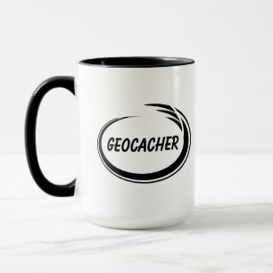 Mug Geocacher Black Splash