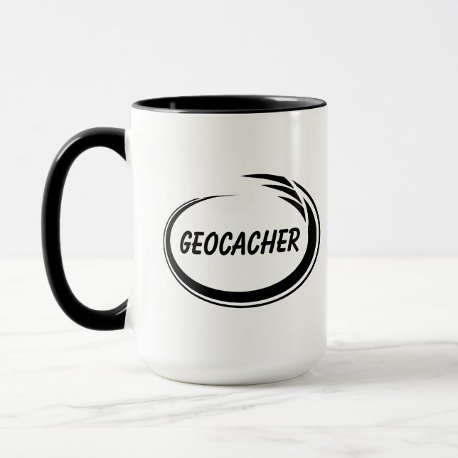 Mug Geocacher Black Splash (Gauche)