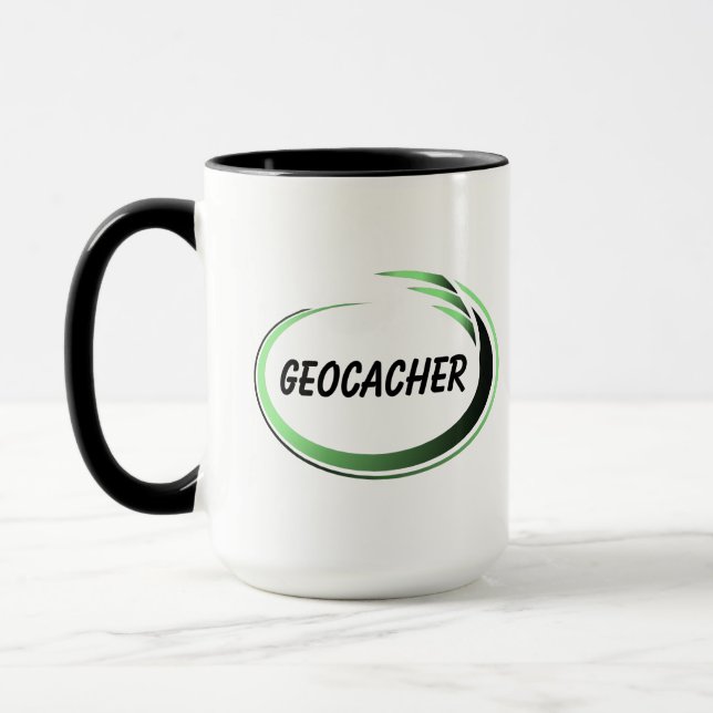 Mug Geocacher Green Splash (Gauche)