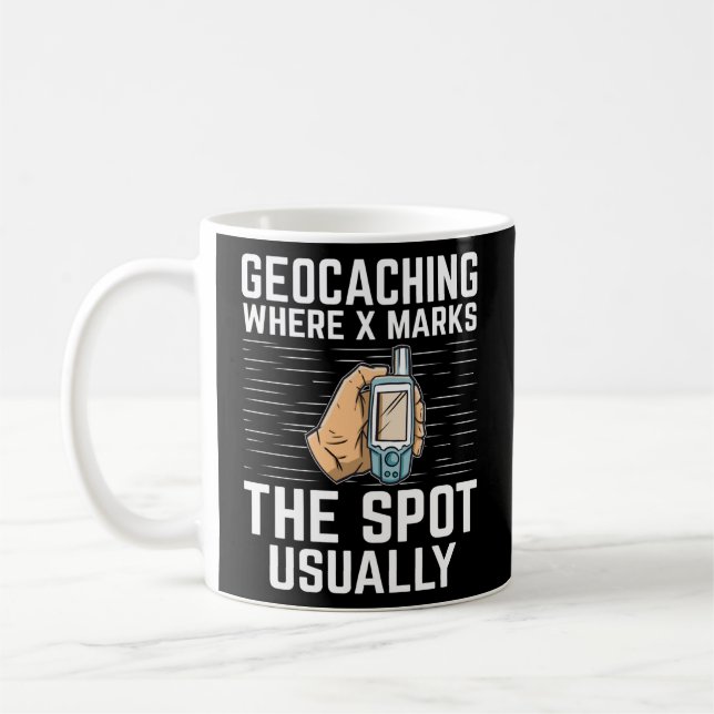 Mug Geocaching Geocache Funny Geocacher Geocacher Sayi (Gauche)