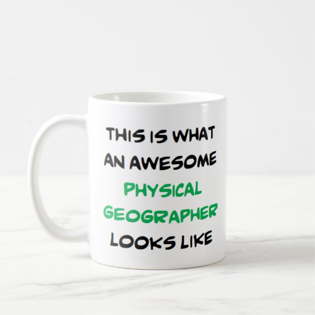 Mug géographe physique, génial (Gauche)