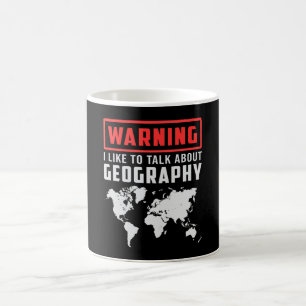Mug Géographie Professeur Funny Carte Continents Cadea