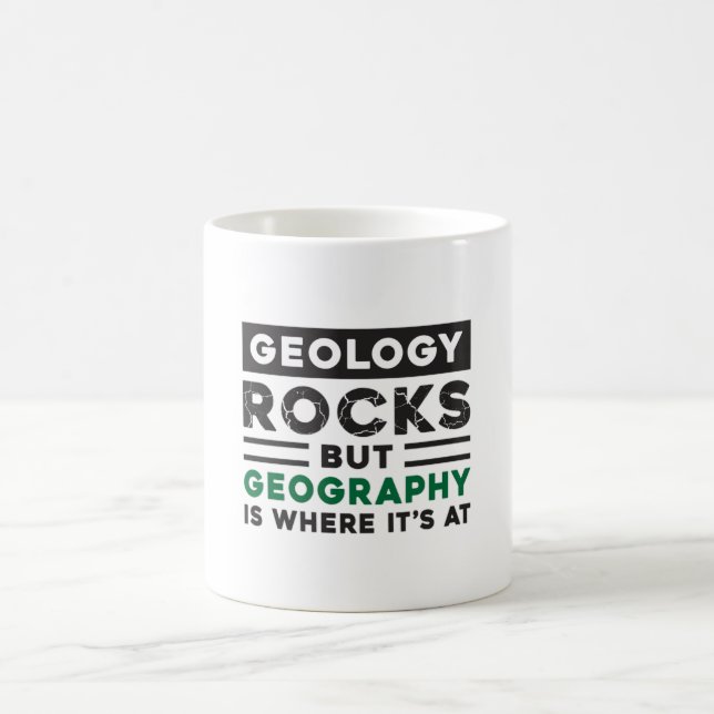 Mug Géographie Professeur Funny Monde Continents Idée  (Centre)
