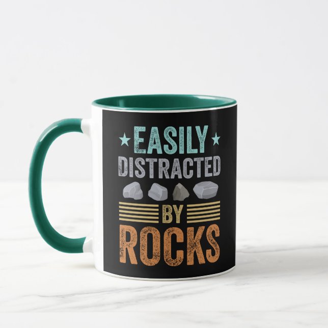 Mug Géologie Cadeau facile distrait par Rocks Rock Lov (Gauche)