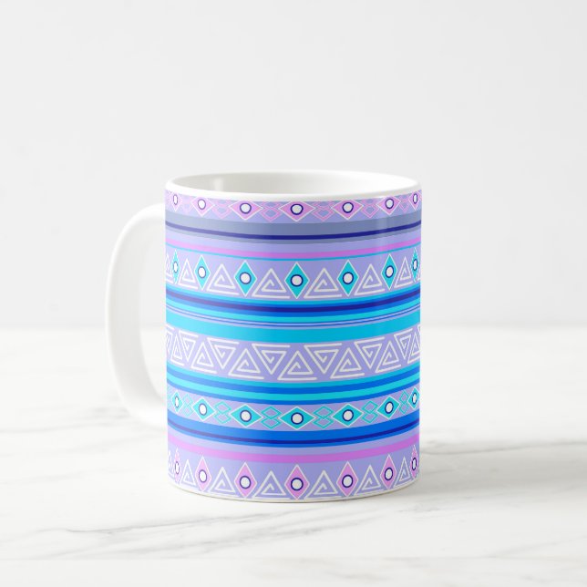 Mug geometric ethnic tribal pattern of American Indian (Devant gauche)