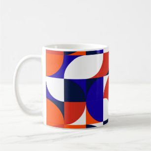 Mug Geometric mural background. Modern and vibrant com
