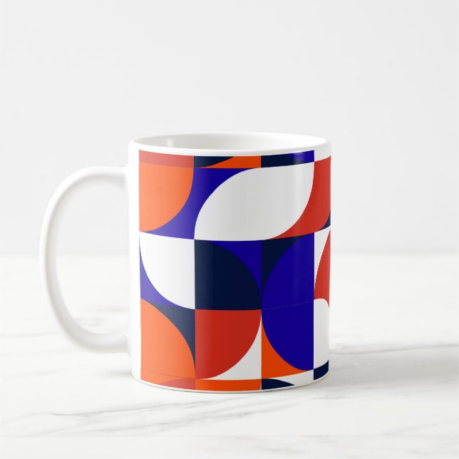 Mug Geometric mural background. Modern and vibrant com (Gauche)