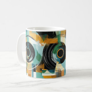 Mug Geometric Shapes and Vibrant Colors Wall Art Print