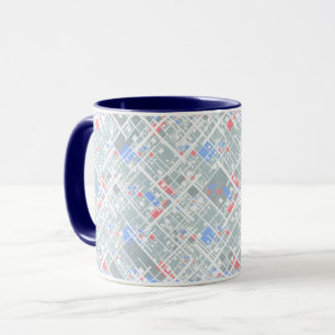 Mug Géométrie abstraite moderne.