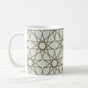 Mug Géométrie Brun Sauge
